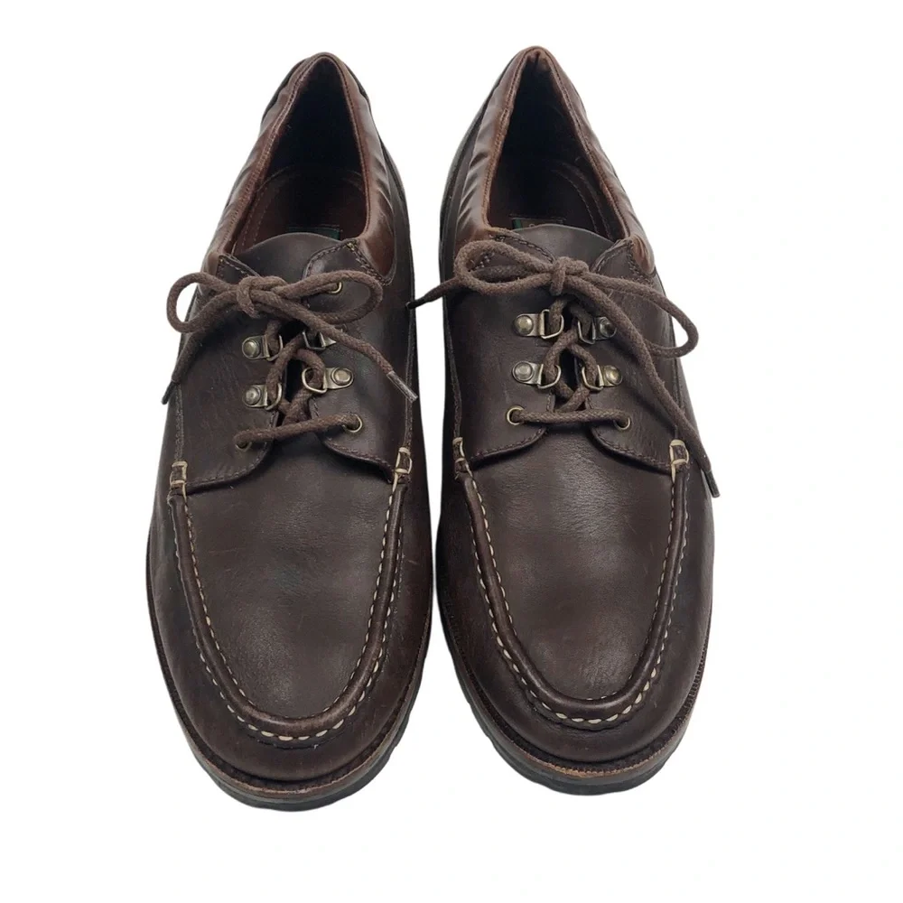 Cole Haan Dark Brown Leather Boat Shoes 12M